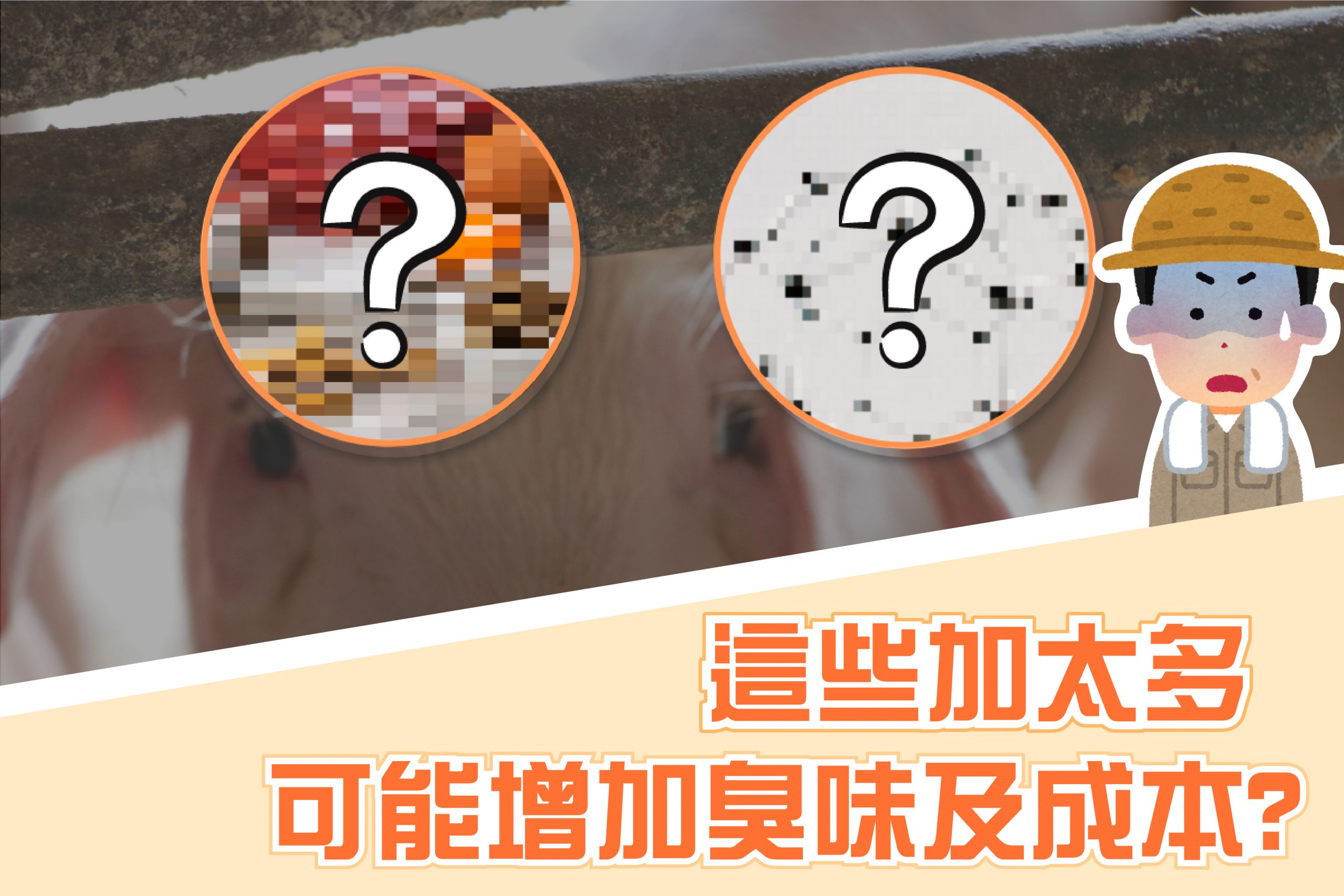 這些加太多，可能增加臭味及成本?